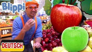 Blippi Deutsch - Blippi besucht eine Apfelobstfabrik | Abenteuer und Videos für Kinder