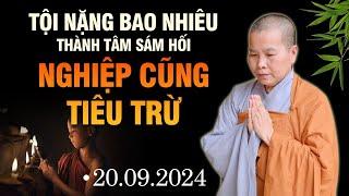 TỘI NẶNG BAO NHIÊU - THÀNH TÂM SÁM HỐI NGHIỆP CŨNG TIÊU TRỪ | NS Thích Nữ Như Lan - 2024 (Rất Hay)