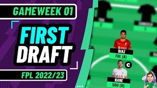 FPL | MY FIRST OFFICIAL DRAFT! | Fantasy Premier League 2022/2023!