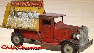 1930s Metalcraft Light Up Coca Cola Delivery Truck Restoration