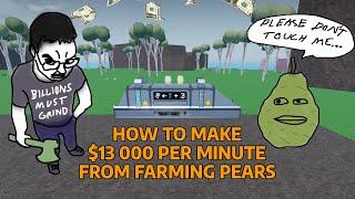 How to make $13 000 PER MINUTE from farming PEARS WITH PROOF | Oaklands Roblox