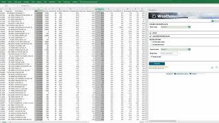 How to load Weather Data in Excel using an add-in