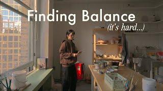 Finding Work-Life Balance as an Artist | nyc studio VLOG