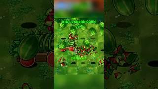 Damage Test All Level New Fusion King Cannon Corn  #pvz #pvz2 #pvzfusion #plantsvszombies