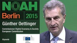 Günther Oettinger, EU Commission - NOAH15 Berlin