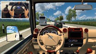 Toyota Land Cruiser J79 - Euro Truck Simulator 2 | Steering Wheel Gameplay