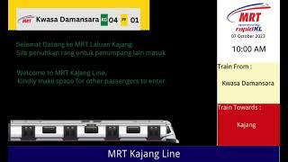 MRT Kajang Line  KGL丨Welcoming Announcement