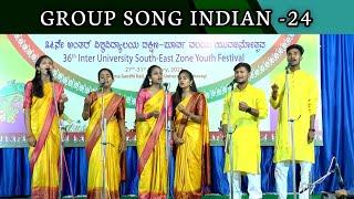 Vande mataram Vande Mataram Group song Indian 24 | Youth festival