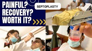 Septoplasty vlog | Nose surgery | AKUH | is Septoplasty painful ?