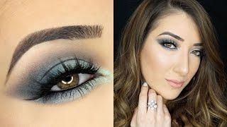 Teal Smokey Cat Eye Makeup Tutorial