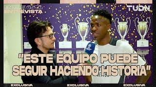 EXCLUSIVA : ¡Vinicius habla sobre el Derbi de Madrid en CHAMPIONS y de seguir haciendo HISTORIA