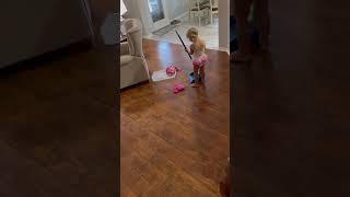 Reese Sweeping her Own Mess July 2022