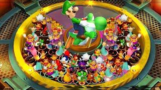 Super Mario Party - Lucky Team Color Battle - Yoshi's Blue Team vs DK's Brown Team (Master)