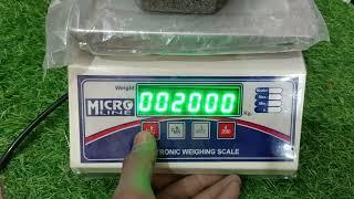 computer scale weight setting