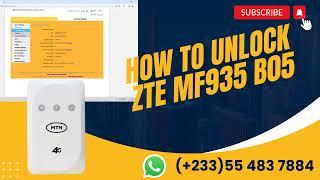 How to Unlock ZTE MF935 B05 Permanently || Done By SuccessTech