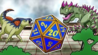 We Roll A Dice To Pick Our Dino's, Then Fight!