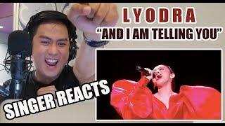 VOCALIST REACTS to Lyodra - And I Am Telling You - Indonesian Idol 2020