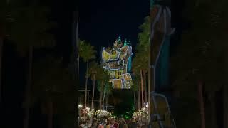 Christmas Projections on Tower of Terror