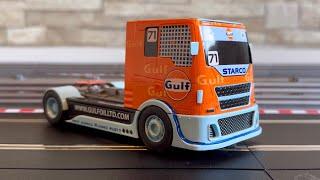 Scalextric Gulf racing truck- solo run