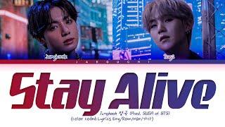 BTS Jungkook 'Stay Alive' Lyrics (Prod. SUGA of BTS) (CHAKHO OST)