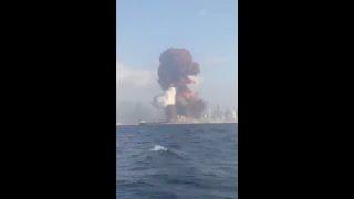 Beirut, Lebanon Explosion View From The Sea