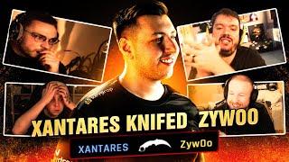 CASTERS REACT TO XANTARES KNIFED ZywOo! WE HAVE XANTARES MOMENTS!