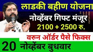 लाडक्या बहीणींना खुशखबर पैसे येणार |लाडकी बहीण योजना|Ladki Bahin Yojana Update|diwali bonus