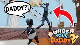 BABY AND DADDY BECAME AI ROBOTS in WHO'S YOUR DADDY!