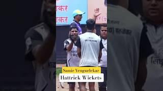 Samir Vegurlekar take Hattrick in Rubber ball | Nare Park Ground| #shorts #cricket #shortsvideo