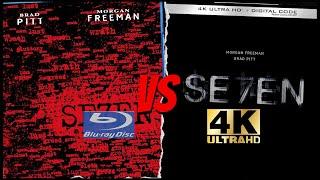 Drastic Color Change & Improvements Se7en (1995) 4K Ultra HD VS Bluray COMPARISON  @WarnerBros