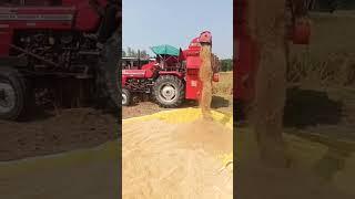 dhaan Gira Te Hue Mini harvester machine 