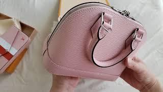 Bag of the Day 21: LOUIS VUITTON Alma BB in Rose Ballerine Epi Leather unboxing #bagoftheday