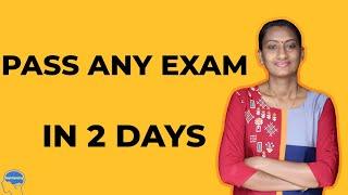 Easy tips to pass any University exam in 2 days!