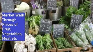 Cost Of Living Melbourne (Queen Victoria Market) Fruit Vegetables Meat Street Walking