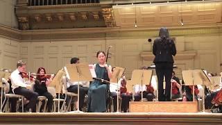 Jing Wang's performance at Boston Symphony Hall