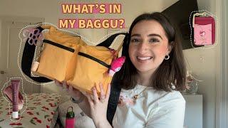 What’s in my bag? Baggu Medium Cargo Crossbody in Mango | what fits, mod shots