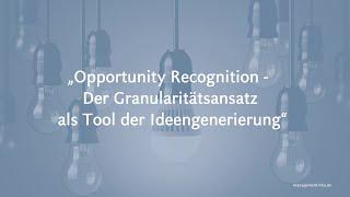 Opportunity Recognition - Granularitätsansatz