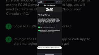 How to sign in to FC 24 Companion app on iPhone?