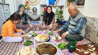 Die Geheimnisse des Dorf-Gormeh-Sabzi! Essen, das jeder liebt. Gormeh-Sabzi