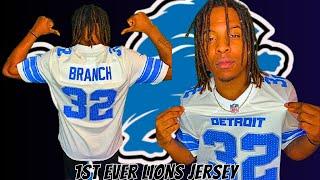 Detroit Lions Fan Unboxing My 1st Ever Detroit Lions Jersey : Brian Branch | Too Clean