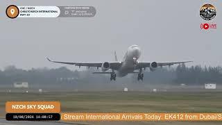 Fiji Airways Airbus A330 Foggy Departure From Christchurch Airport!