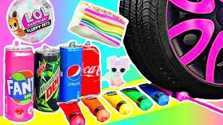 Experiment: Car VS. Coca Cola, LOL Surprise Pet, Squishy, Slime  Dinge mit dem Auto zerquetschen