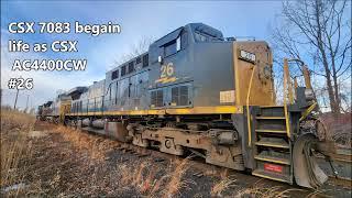 CSX 7083, CSX's first AC to AH conversion! #csxt #csxtransportation