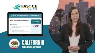 Complete Your California Nursing CE Online | Fast, Affordable, and Flexible CEU Courses