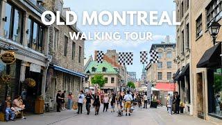 Old Montreal, Canada Walking Tour |  Beautiful Day in 4K UHD