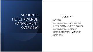 #1 Revenue Management for Beginners (English)