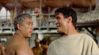 Anthony Quinn & Jack Palance INBarabbas (1961)Barabbas Meets Torvald》Trained to Become A Gladiator