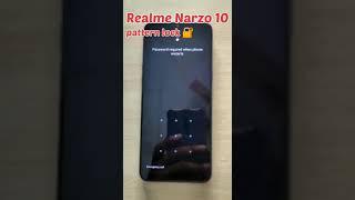 Realme narzo 10 pattern unlock  done