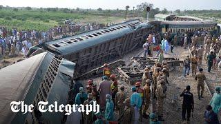 Pakistan train derailment kills dozens