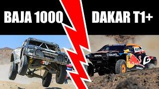 BAJA 1000 Trophy Truck vs. DAKAR T1+ Vehicle - Technical Analysis